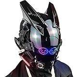 Marikito LED-Maske mit programmierbarer Bluetooth-App,Cyberpunk Maske...