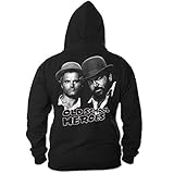 Bud Spencer Herren Old School Heroes Zipper (schwarz) (L)