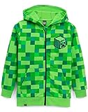 Minecraft Kinder/Jungen Offizielle Creeper Charakter Zip Up Hoodie...