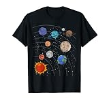 Planeten Sonnensystem Raumfahrt Universum Astronomie T-Shirt