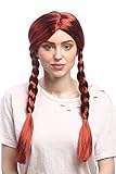 WIG ME UP - WG-7039-ZA350 Perücke Damen Karneval Fasching Rot...