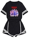 Abluewhale Stranger Things Crop Top T-Shirts und Shorts Bekleidungsets...