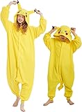 Udeki Kinder Jumpsuit Fleece Schlafoverall Cosplay Kostüm Tier Outfit...