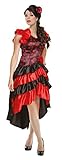 Karneval-Klamotten Spanierin Kostüm Damen Flamenco Damen-Kostüm...