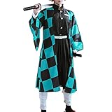 CR ROLECOS Tanjirou Kamado Cosplay Kostüm Anime Demon Slayer Cosplay...