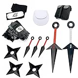 13 Stück Anime Cosplay Set Kakashi Konoha Stirnband Handschuhe Tasche...