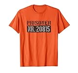 Oranges Sträfling Häftling Karneval Fasching Kostüme Prison T-Shirt