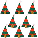 8 x Elfenmütze Hut Mütze für Elfen für Kostüm Elfe Waldgeist...