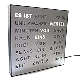 Bada Bing Edle LED Wortuhr Uhr Deutsche Wort Anzeige mit USB Kabel...
