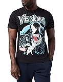 Marvel Herren Venom Anthihero T-Shirt, Schwarz (Schwarz Schwarz), M