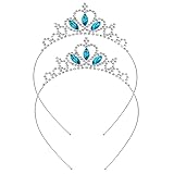 Molain 2 Stück Prinzessin Krone Tiara, Mädchen Stirnband Haarband...