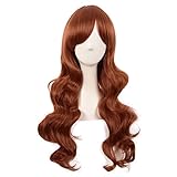 MapofBeauty 28 Zoll/70 cm Seitenscheitel Pony Charmante Frauen Lange...