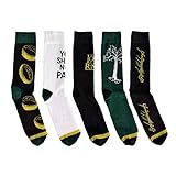 Elbenwald Herr der Ringe Socken 5er Set mit verschiedenen Motiven aus...