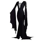 Cicilian Damen Morticia Addams Bodenkleid Morticia Addams Cosplay...