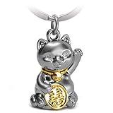 FABACH Glückskatze Winkekatze Schlüsselanhänger Maneki Neko -...