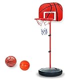 PELLOR Einstellbare Basketballständer, Basketballkorb mit Ständer...