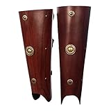 Andracor - Beinschienen Römischer Gladiator - Echtleder für...