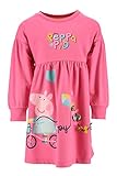 Peppa Wutz Peppa Pig Mädchen Langarm Kleid (Pink, 116)