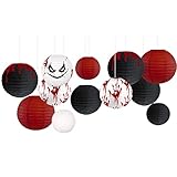 Aobkiat Halloween-Party-Dekorationen – 12 Stück rote schwarze...