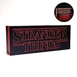 Paladone Stranger Things Leuchte Logo schwarz/rot, USB- oder...