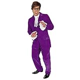 Fun Shack Herren Austin Powers Stil Gigolo Kostüm, mehrfarbig (lila),...