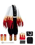Oakamy Rengoku Kyoujurou Cosplay Outfits Uniform Set Mantel...