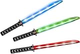 Trendario 1x Leuchtschwert Kinder - Lichtschwert mit Licht und Sound -...