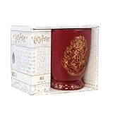 HARRY POTTER Original Hogwarts Tasse aus Keramik mit goldenem Wappen,...