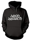 Amon Amarth 'Grey Skull' (Black) Pull Over Hoodie (medium)