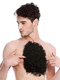 WIG ME UP - BB-013-black Brusthaar Brusthaartoupet 70er Herren Männer...