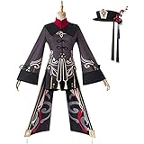 Hu Tao Genshin Cosplay Outfits Frauen niedliche Halloween Kostüm...