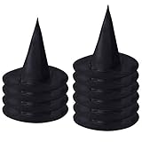 Feelava 10er Pack Hexenhut Schwarz Halloween Party Hüte Kostüm...