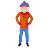 Amscan - Erwachsenenkostüm Stan aus South Park, Fleece-Jumpsuit mit...