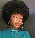 Xtrend 4 Zoll kurze Afro verworrene lockige Perücken schwarz...