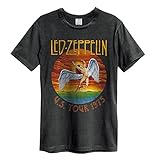 Amplified Herren Shirt LED Zeppelin Tour 75 dunkelgrau M