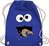 Shirtracer Turnbeutel Rucksack - Karneval & Fasching - Keks-Monster -...