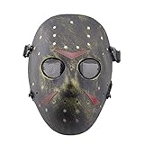 WISEONUS Airsoft Maske Paintball Masken Taktisch CS Games Schutz Jason...