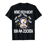 Gamer Spruch Gaming Katze Gaming Headset Geschenk für Zocker T-Shirt