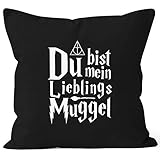 MoonWorks® Kissen-Bezug Du bist Mein Lieblings-Muggel Liebe Spruch...