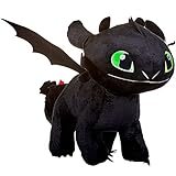 Toothless Night Fury 40cm Drachenzähmen leicht gemacht 3 Schwarz...