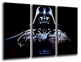 Wandbild - Star Wars, Darth Vader, 97 x 62 cm, Holzdruck - XXL Format...