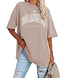Tomwell Damen Los Angeles Brief T-Shirt Kurzarm Sport Sommer Rundhals...