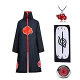 Vesvmi Uchiha Itachi Umhang Mantel Anime Cosplay Kostüm für Kinder...