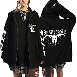 Vocha Anime Kleidung Kapuzenjacke Death Note Jacke Unisex Hoodie Zip...