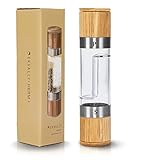 EKVALLY HERM I 2in1 Salz und Pfeffermühle – Gewürzmühle aus Eiche...