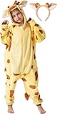 corimori Flauschiges Giraffen-Kostüm für Kinder mit Haarreif...