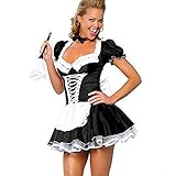 M MUNCASO Damen Französisch Maid Kostüm Fancy Sexy Maid Outfit...