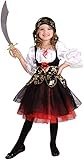 Tante Tina Piratenkostüm Mädchen - 2-teiliges Piratenkostüm für...