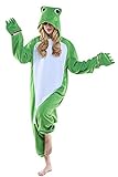 Erwachsenen Frosch Pyjamas Overall Halloween Kostüm Unisex Tier...