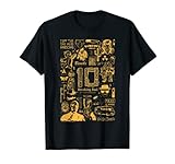 Breaking Bad 10th Anniversary Yellow Symbols Collage T-Shirt